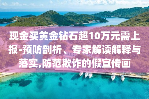 現(xiàn)金買黃金鉆石超10萬元需上報(bào)-預(yù)防剖析、專家解讀解釋與落實(shí),防范欺詐的假宣傳畫