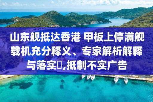 山東艦抵達(dá)香港 甲板上停滿艦載機(jī)充分釋義、專家解析解釋與落實?,抵制不實廣告