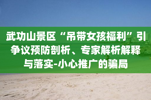 武功山景區(qū)“吊帶女孩福利”引爭議預防剖析、專家解析解釋與落實-小心推廣的騙局