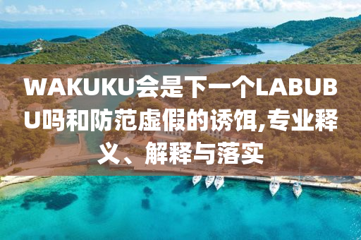 WAKUKU會(huì)是下一個(gè)LABUBU嗎和防范虛假的誘餌,專業(yè)釋義、解釋與落實(shí)