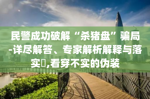 民警成功破解“殺豬盤”騙局-詳盡解答、專家解析解釋與落實?,看穿不實的偽裝