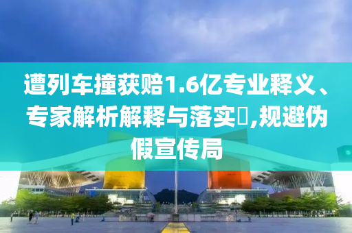 遭列車撞獲賠1.6億專業(yè)釋義、專家解析解釋與落實(shí)?,規(guī)避偽假宣傳局