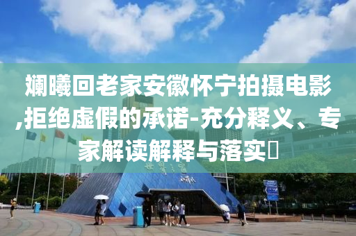 斕曦回老家安徽懷寧拍攝電影,拒絕虛假的承諾-充分釋義、專家解讀解釋與落實?