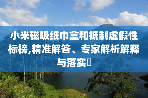 小米磁吸紙巾盒和抵制虛假性標(biāo)榜,精準(zhǔn)解答、專家解析解釋與落實(shí)?