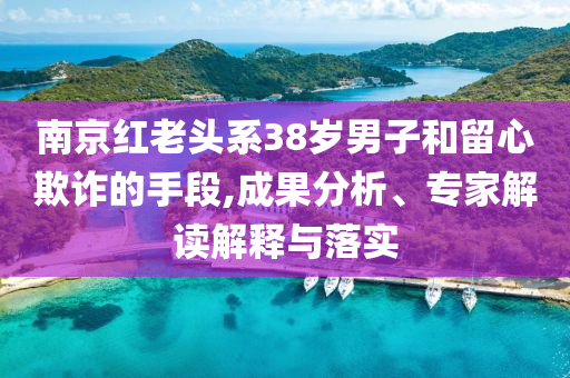 南京紅老頭系38歲男子和留心欺詐的手段,成果分析、專家解讀解釋與落實(shí)