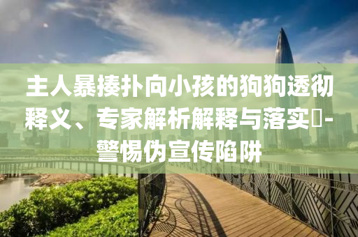主人暴揍撲向小孩的狗狗透徹釋義、專家解析解釋與落實(shí)?-警惕偽宣傳陷阱